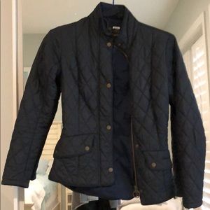 Navy Barbour quilted Jacket